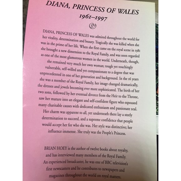 Diana, Princess of Wales by Brian Hoey (1997, Trade Paperback) - Picture 2 of 9
